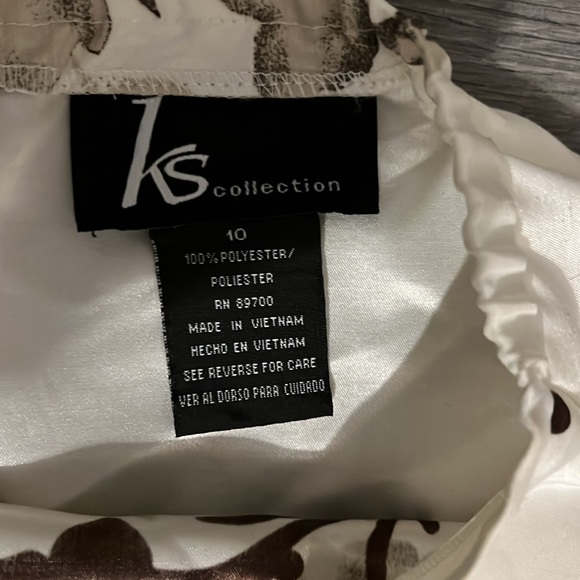 KS Collection floral print midi skirt for women. Size 10 - Picture 3 of 5